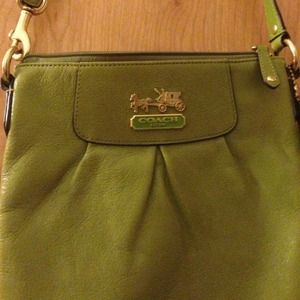 Avacado green coach crossbody