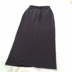 Charcoal Gray Full Length Skirt
