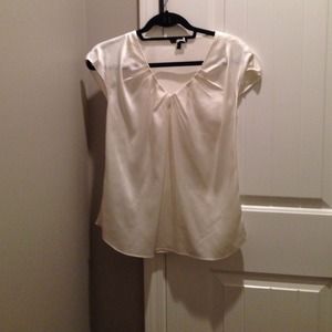 Cream Express Satin Blouse *RESERVEDfor soccerh4d