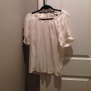 Cream Express Satin Blouse