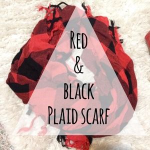 Red & Black Plaid Scarf