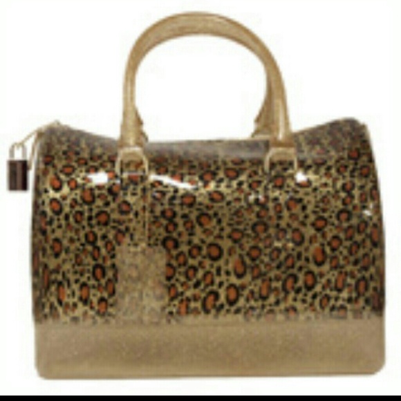 Not available new Leopard glitter satchel