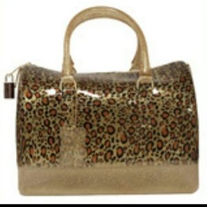 Not available new Leopard glitter satchel