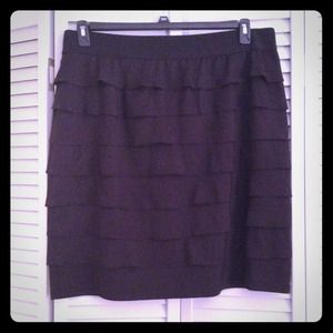 Cute Black Ruffled Skirt