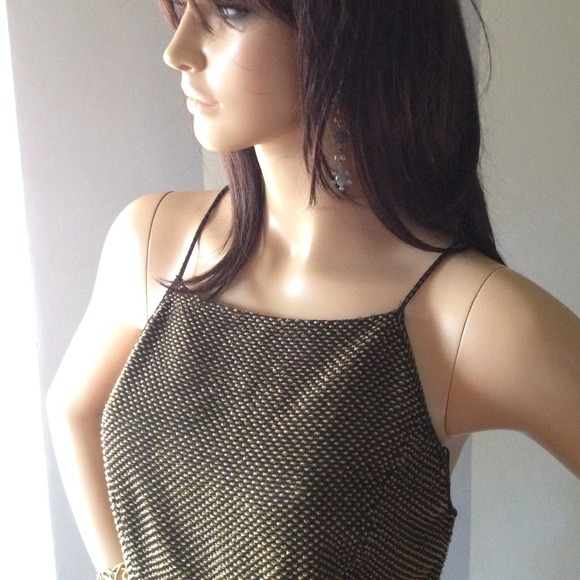 Carmen Marc Valvo beaded texture dress - Picture 2 of 4