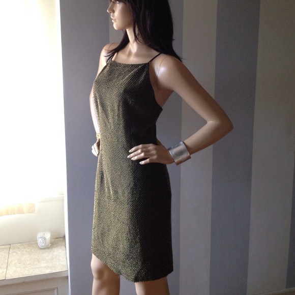 Carmen Marc Valvo beaded texture dress - Picture 3 of 4