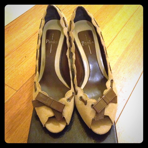 REDUCED- Linea Paolo Suede and Leather heels