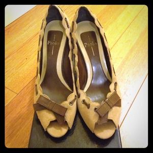 REDUCED- Linea Paolo Suede and Leather heels