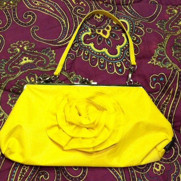 Yellow rose purse