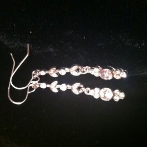 Long Rhinestone Earrings