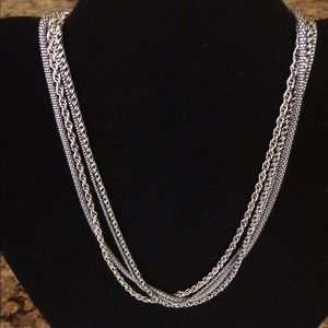 Silada Sterling Silver Multi-strand Necklace.