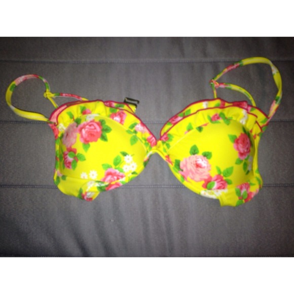 Floral Push-up Bikini Top