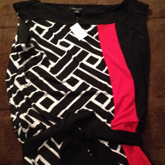 Sale!!! White Black House size XL Dress - Picture 3 of 3