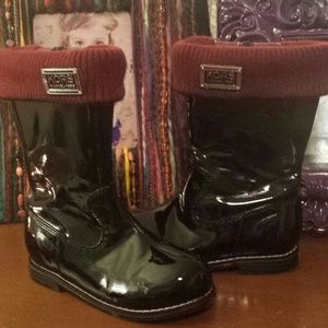 Michael Kors Patent leather little girls boots