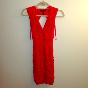 Sexy BCBG red mini dress.