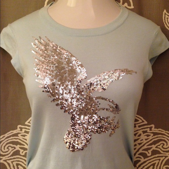 Iisli sequin eagle top - Size Medium