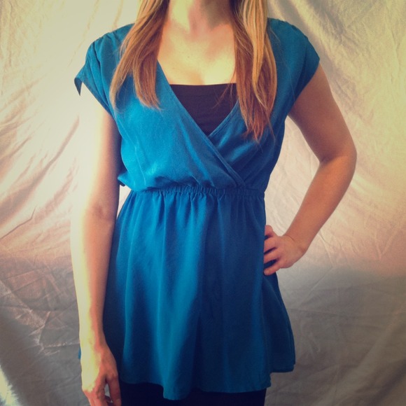 Teal Dress Top
