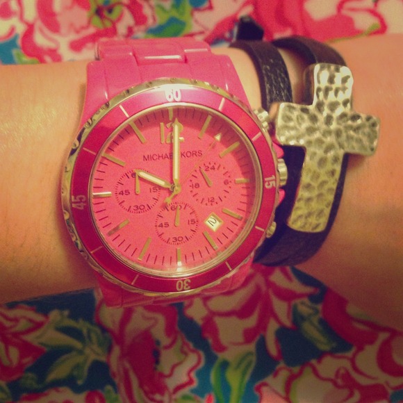 (HOLD) Hot Pink Michael Kors Watch