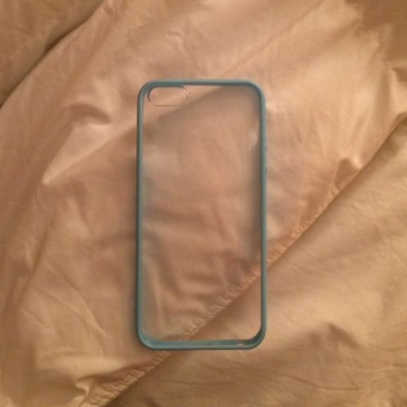 clear and baby blue iphone 5/5s case!
