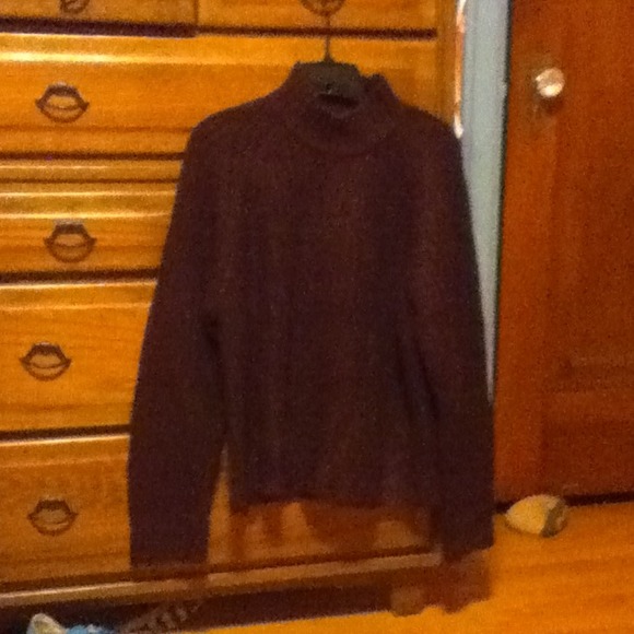 Dark purple turtle neck