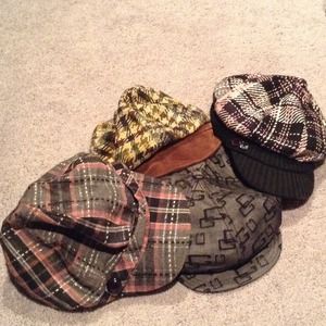 A collection of 4 pretty new  caps.