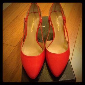 REDUCED: red Patent leather Via Spiga heels,