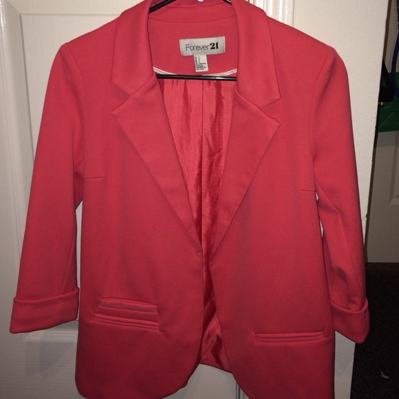 Oversized Coral Blazer