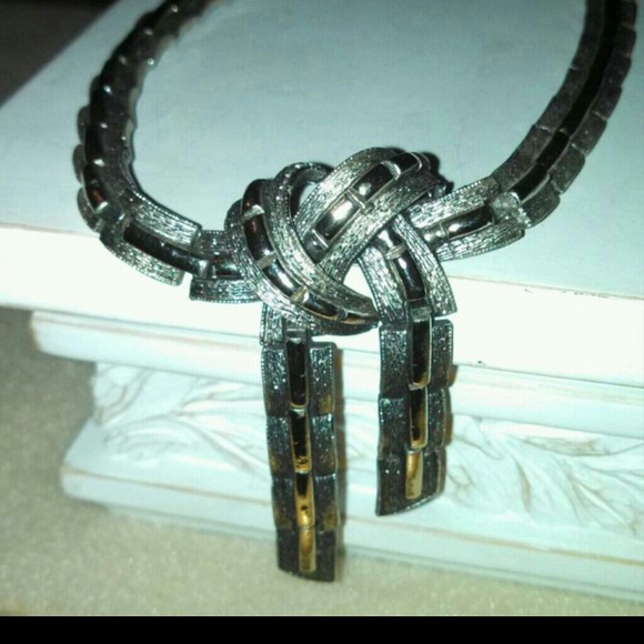 Rare designer vintage costume articulated necklace - Picture 4 of 4