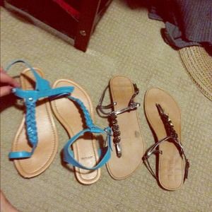 Two pairs of sandals