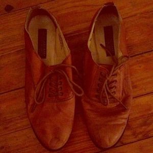 Oxford lace up booties