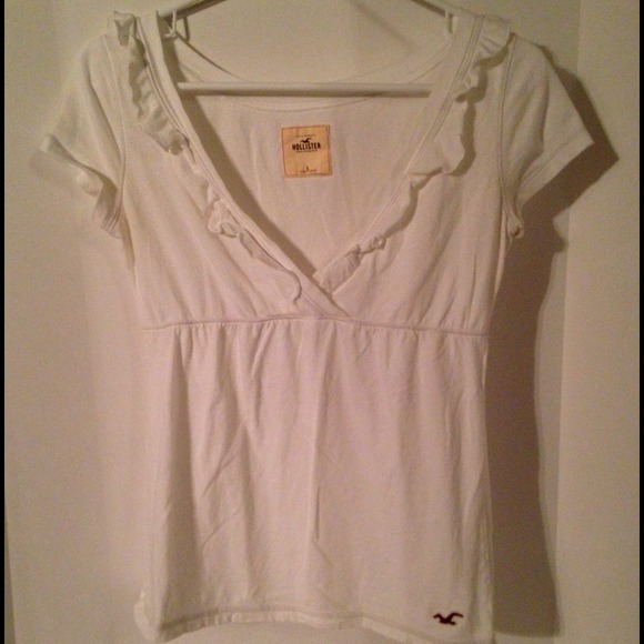 Hollister Ruffle V-neck Blouse
