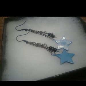 Blue Star Earrings
