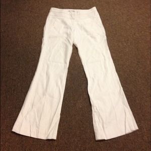 White bebe pants