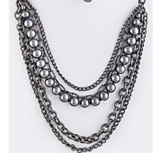 Hermatite Layered Necklace Set