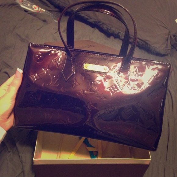 louis vuitton wilshire pm amarante vernis