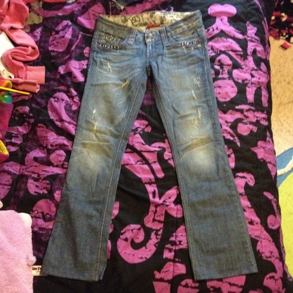 Gently used designer Guess jeans