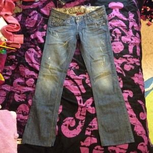 Gently used designer Guess jeans