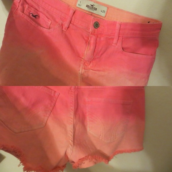 High wasted ombré Hollister shorts..Washed once!