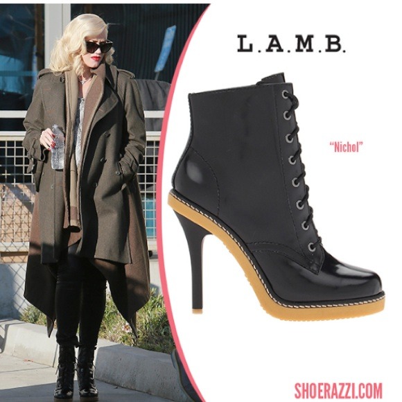 SOLD L.A.M.B Nichol Black Bootie Sz6 NIB - Picture 4 of 4