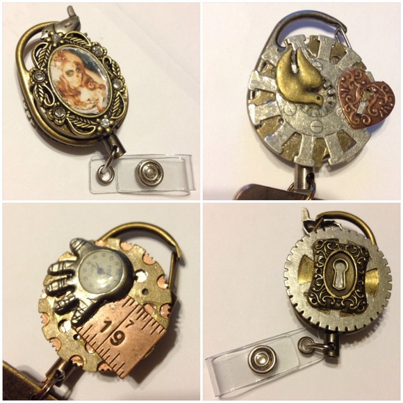 Steampunk customized ID holder