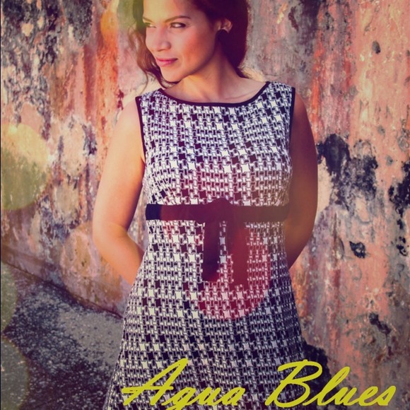 Aqua Blues Shift Dress