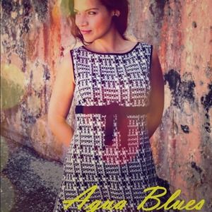 Aqua Blues Shift Dress