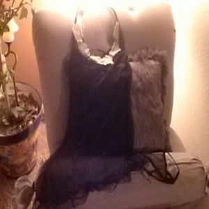 Black sexy new sheer nightie.