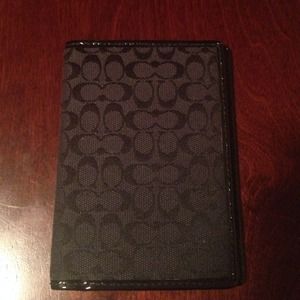 Authentic Coach passport case