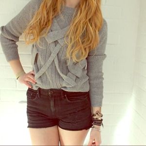 Grey knit sweater BUY 2 GET 1 FREE! [quick!]