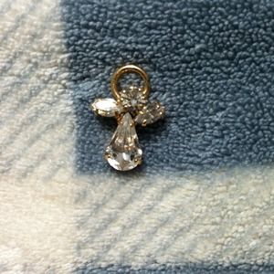 Angel pin w/crystal accent