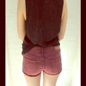 Bordeaux washed shorts BUY 2 GET 1 FREE!