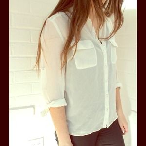 White silky blouse - BUY 2 GET 1 FREE!