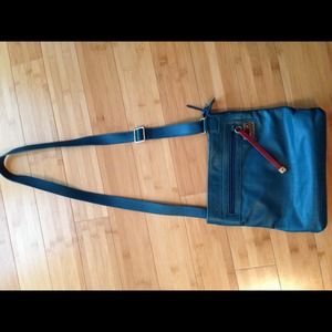 100% pure Colombian leather cross body purse