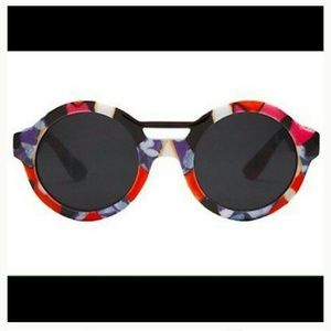 Peter Pilotto Sunglasses Red Iris Print